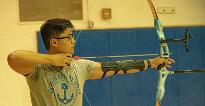 Atlantic Cape archer Justin Tresvalles