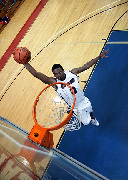 Student basketball player