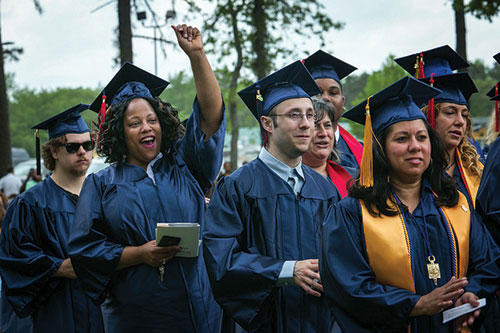 Student Walking in 2024 Graduation