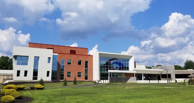 Atlantic Cape Community College campus in Mays Landing - view from the quad.