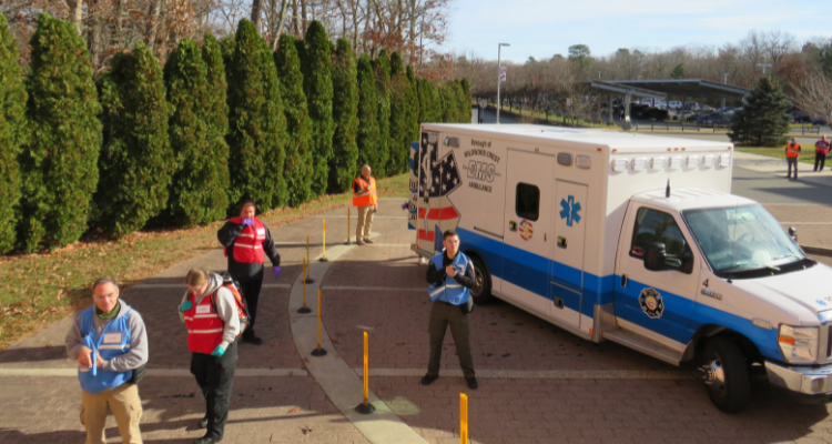 First responders attend a training at Atlantic Cape's Cape May County campus in December 2021.