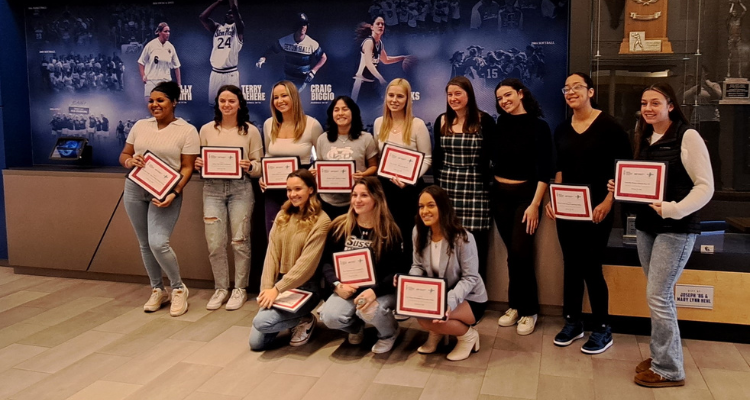 Atlantic Cape's Samantha Dangler (far right) joins other Women of the Year recipients